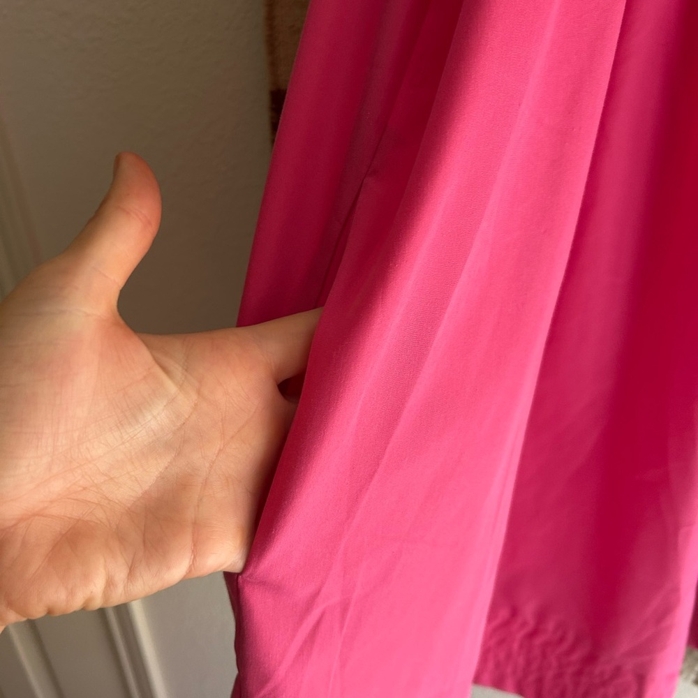entro Pink Pleated Sleeveless Mini Dress - Picture 4 of 4